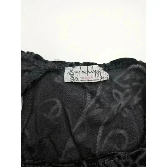 Intimately Free People Women's M Burnout Babe Floral Velvet Mini Bodycon Dress - Picture 3 of 6